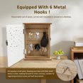 thumbnail image 5 of Wood Key Holder Storage Box Wall Mounted Key Cabinet Key Rack Versatile Key Holder Storage Box Space Saving Key Cabinet Key Rack for Home Hangable Key Hook Holder, 5 of 10