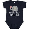 thumbnail image 3 of Inktastic My Great Uncle Loves Me Boys or Girls Baby Bodysuit, 3 of 5
