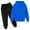 Blue, variant on AherBiu Toddler Boys Outfits Fall Long Sleeve Hoodies Pullover Tops with Pants Unisex Loose Fitting Kids Sets