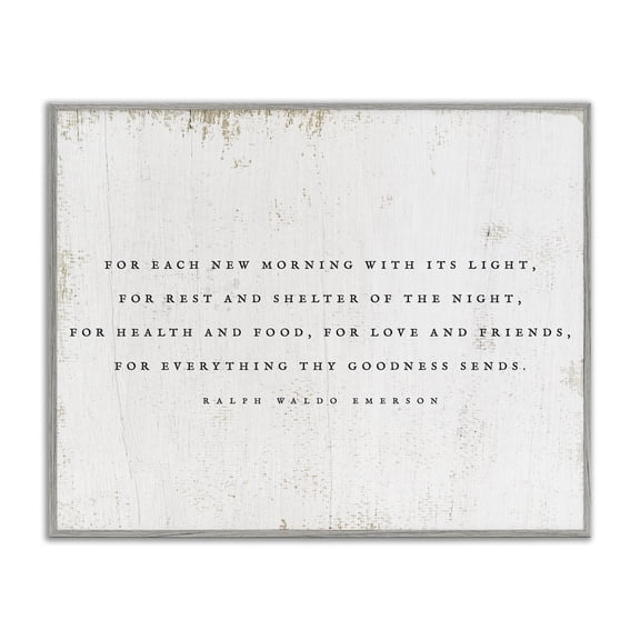 Stupell Industries Shabby Chic Uplifting Love & Friends Literature Quote Rustic Pattern Gray Framed Giclee Art, 20 x 16, by Lil' Rue