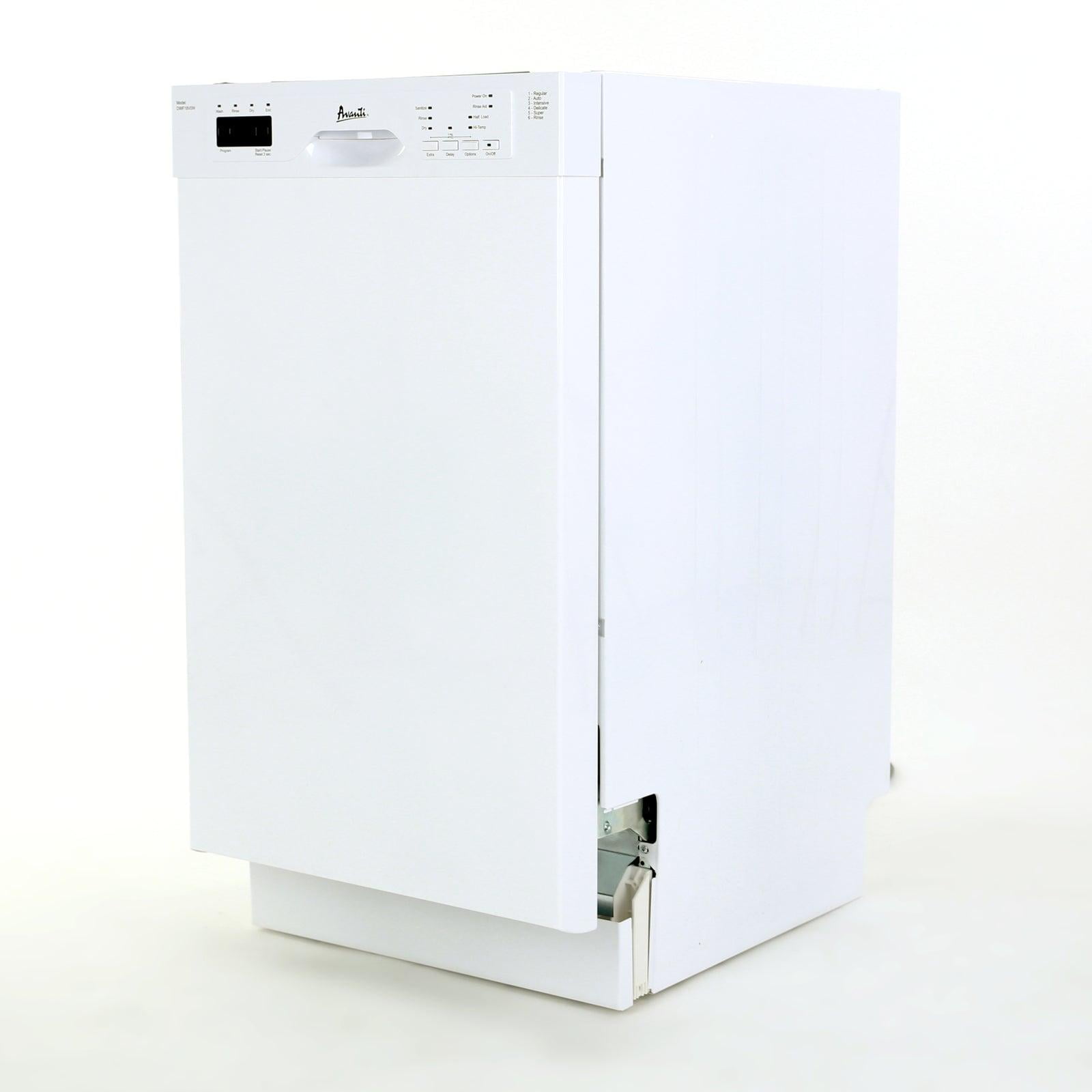 Avanti DWF18V0W 53 dBA White Built-In Front-Control Dishwasher