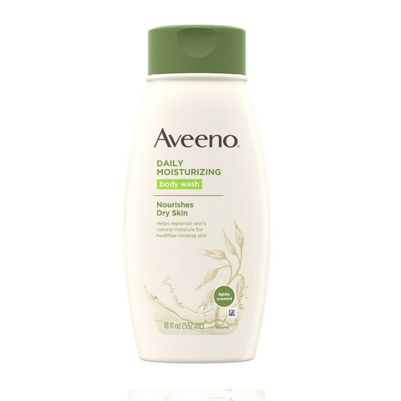 Aveeno Daily Moisturizing Body Wash Lightly Scented, 18 Oz.