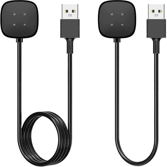 paquetes de cables de carga compatibles con Fitbit Sense/Fitbit Versa 3 (1 m/3,3 pies)