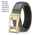 thumbnail image 4 of Men's Leather Ratchet Belt - Adjustable Slide Belt for Dress and Casual, Trim to Fit, 4 of 8