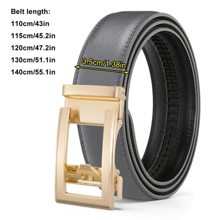 Women's Double-Sided Leather Adjustable Belt No-Hole Easy-Click