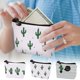 thumbnail image 1 of Fiudx Monedero de Cactus, Bonito Bolso con Diseño de Pulsera, Tela Impermeable, Poliéster Suave, Portátil para Viajes y Uso Diario, Tamaño Compacto, 9 X 8,5 Cm, 1 of 3