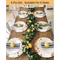 thumbnail image 4 of 15 Inch Round Placemats Set of 4, Orange Grey Pumpkins Fall Non Slip Heat Insulation PP Table Mats, Maple Leaf Thanksgiving Botanical Washable Place Mats for Kitchen Dining Party Table Decor, 4 of 7