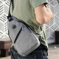 thumbnail image 7 of UHUYA Sling Bag Crossbody Backpack for Men Travel Backpack Multipurpose Cross Body Chest Bag Unisex Shoulder Bag Hiking Chest Bag Daypack, Gray B, 7 of 7