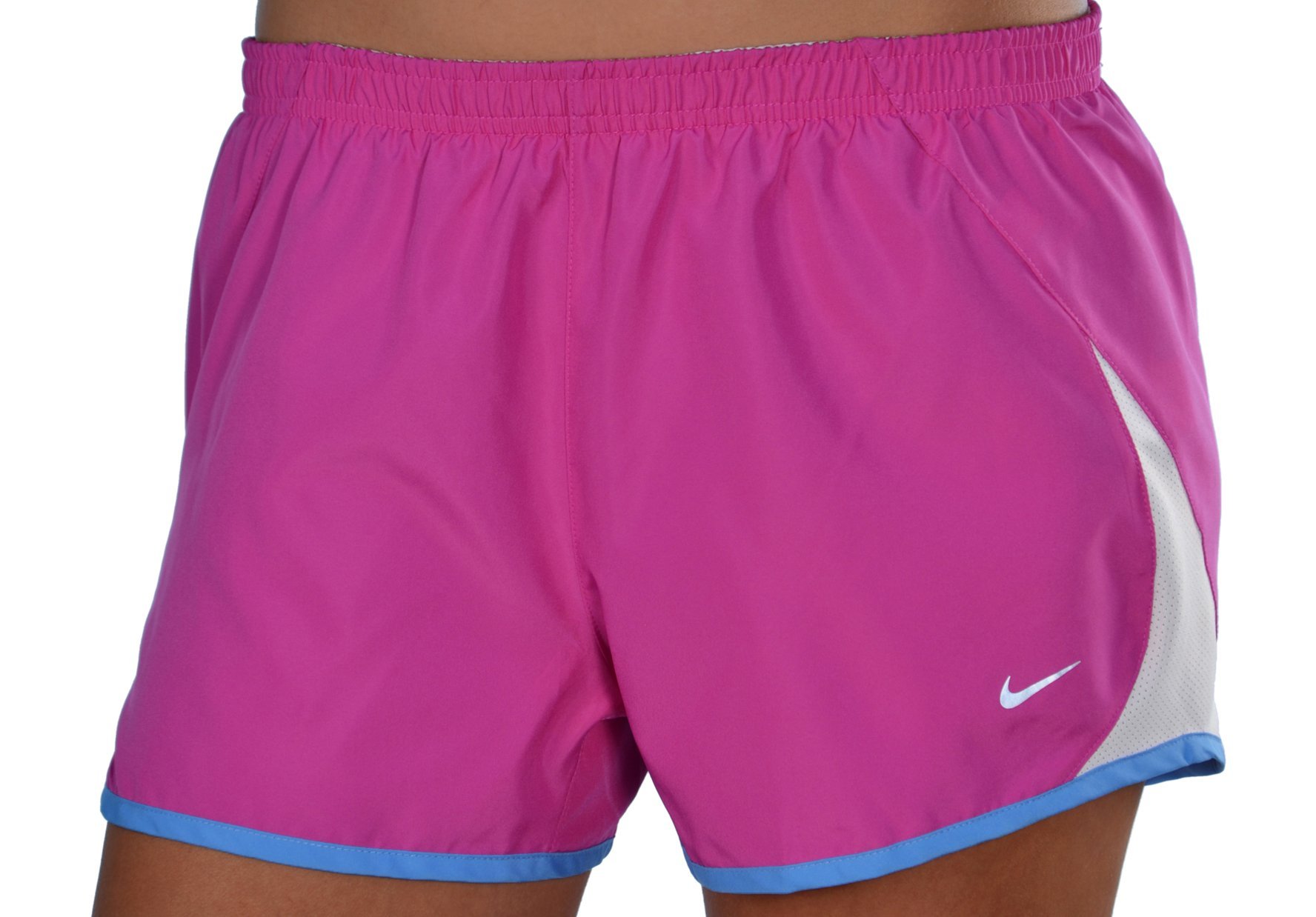 Nike Womens 5K Running Shorts Purple Light Blue