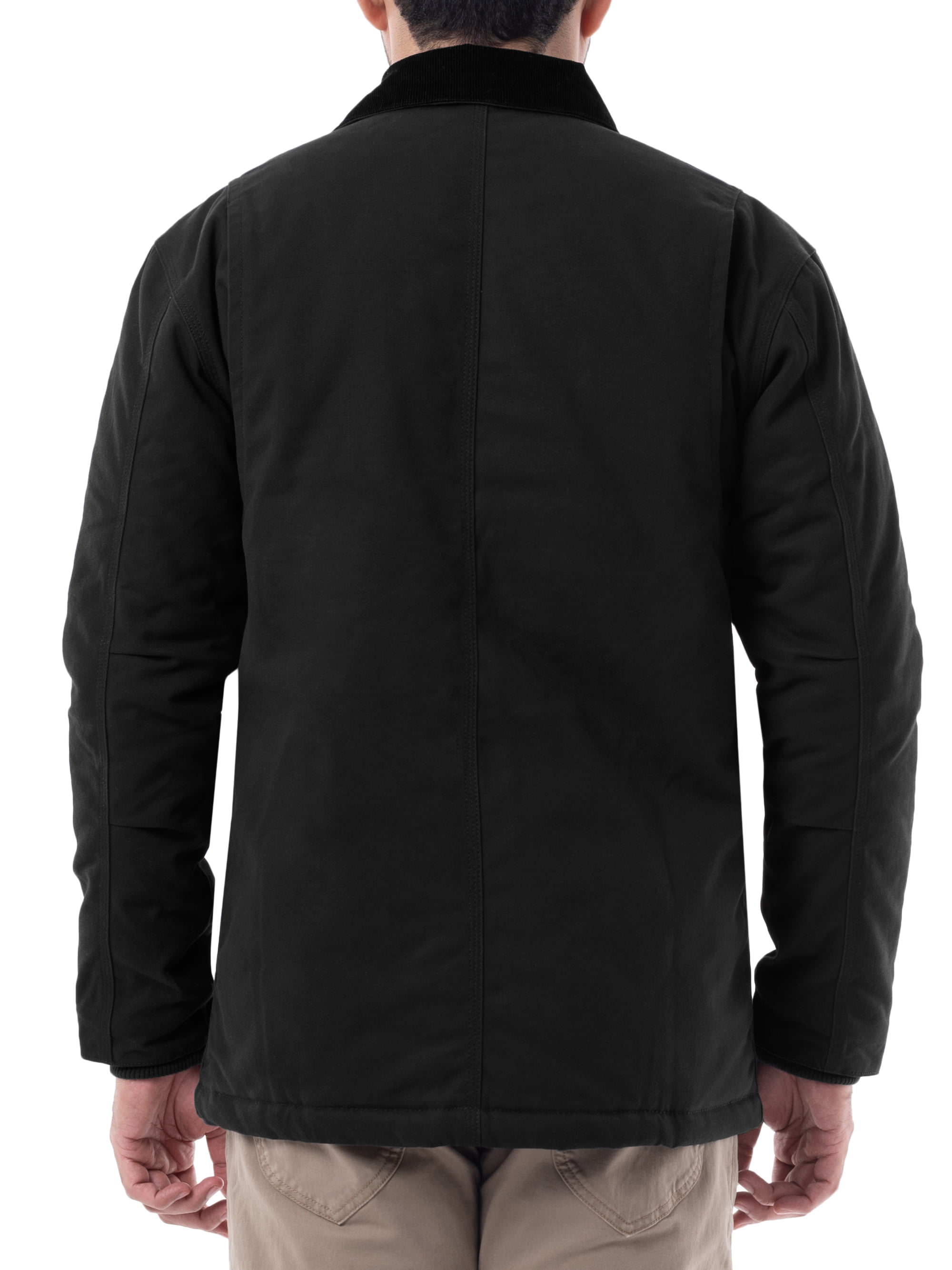 Wrangler Workwear Men's & Big Men's Insulated Duck Quilted Lined Full Zip Jacket, Sizes S-5XL