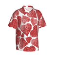 thumbnail image 2 of Disketp Hawaiian Shirts For Men,Hearts Print Mens Casual Short Sleeve Button Down Shirts Beach Shirt, 2 of 8