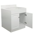 thumbnail image 5 of Design House 590976 Wyndham 2-Door Bathroom Vanity with Cultured Marble 4" Centerset White on White Vanity Top, Unassembled, 31x22, White, 5 of 21