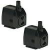 Little Giant 300 GPH 23W Magnetic Drive Submersible Fountain Pond Pump (2 Pack)