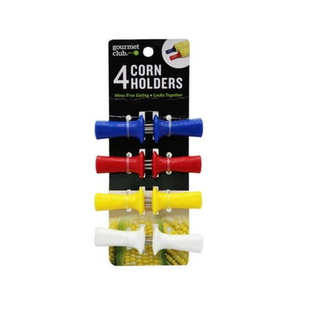 

Kole Imports AB823-24 Gourmet Club 4 Corn Holder Sets on Clip Strip - Pack of 24