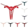 thumbnail image 6 of Sexy Women String Lace Underwear Pearls Panties G String T-back Thong Lingerie, 6 of 12