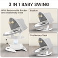 thumbnail image 2 of Baby Swing Zoicay 3 en 1 con detección de movimiento BT de 5 velocidades, 2 of 9