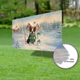 thumbnail image 3 of Hello Winter Vintage Boston Terrier Enjoys Snowy Day with Snowman Yard Sign Gentleman Dog Lover Gifts Outdoor Home Lawn Garden Porch Decor - 12019, 3 of 5