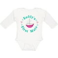 thumbnail image 3 of Inktastic Daddys First Mate (Girl) Girls Long Sleeve Baby Bodysuit, 3 of 5