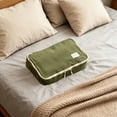 thumbnail image 5 of Nylon Luggage Packing Cube Large Size, Waterproof Travel Organizer Pouch with Zipper, Clothing Storage Bag for Suitcase Travel Home, Green, 14.5x9x4.3 Inches, 5 of 6