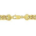 thumbnail image 3 of Everly Women's 8.8mm 10kt Yellow Gold Curb Link Chain Anklet - 9 in., 3 of 7