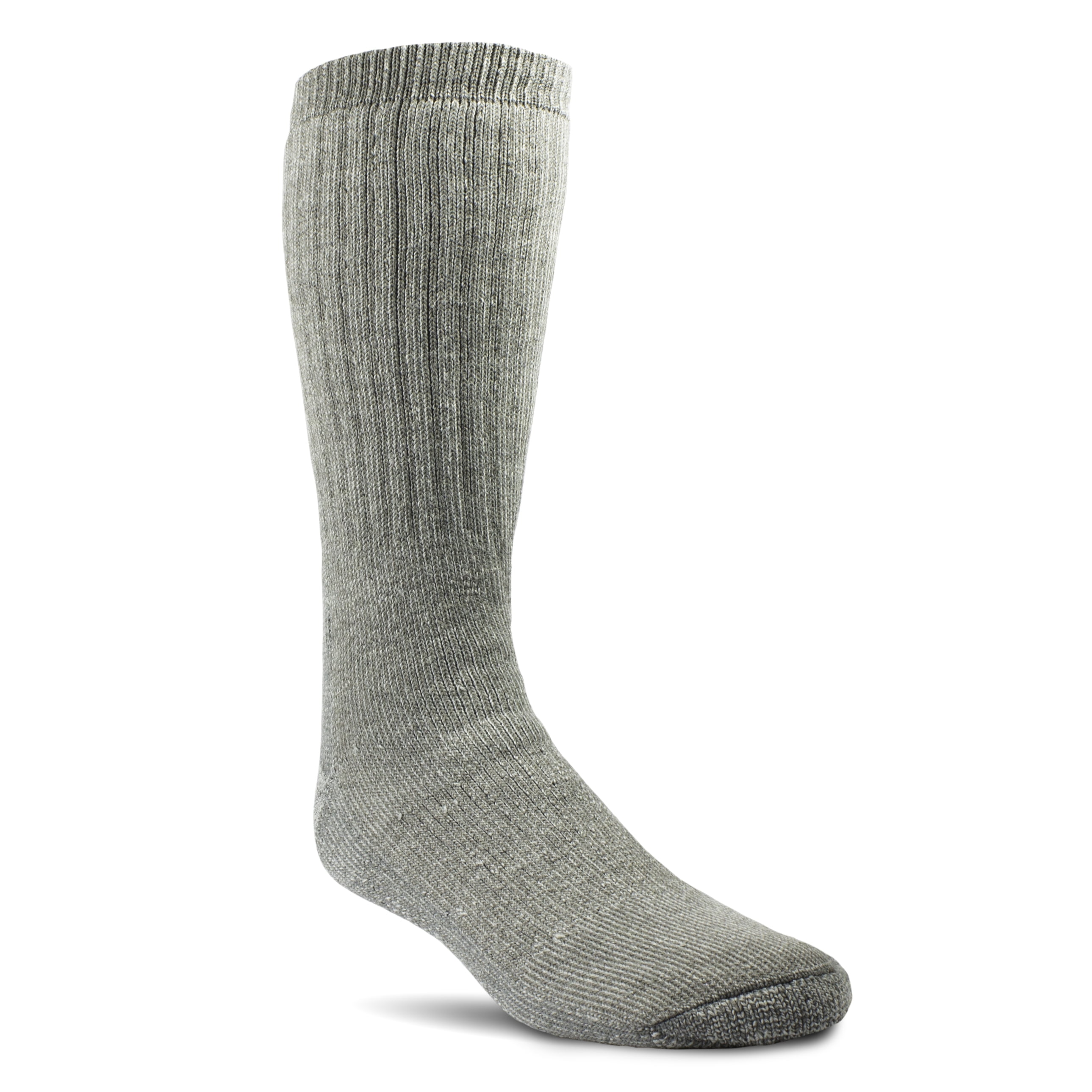 Realtree Mens Cushioned Cotton Thermal Socks Gray/Black 