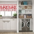 thumbnail image 5 of LALILO Kitchen Curtain Valance Ethnic Ikat Chevron Brush Boho Rod Pocket Window Curtain 52"x 18" Set of 2, 5 of 5