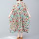 thumbnail image 2 of Nuevo vestido de lino de algodón para mujer de moda con cuello en O bolsillos de manga corta co CACAGOO Vestido de mujer, 2 of 7