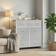 thumbnail image 5 of CONCETTA 9-Drawer Fabric Dresser Storage Chest for Bedroom, Closet, Storage Furniture for Adults, Light Gray, 5 of 7