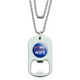 thumbnail image 1 of I Love My Russian Wife Military Dog Tag Bottle Opener Pendant, 1 of 3