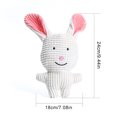 thumbnail image 2 of Pet Animal Plush Toy Interactive Rabbit Dog Toy Cow Cat Toy Puppy Squeaky Toy, 2 of 6
