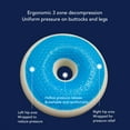 thumbnail image 5 of M Buder Gel Donut Cushion Pillow Slow Rebound Memory Foam Ergonomic Seat Pad for Tailbone Hemorrhoid Sciatica Postpartum Recovery Wheelchair Navy Blue 15.6 inches / 39.5 cm, 5 of 10