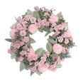 thumbnail image 4 of 16inch Decor Wreath Home Decor Farmhouse Wreath Round Wreath Floral Wreath for Spring Photo Props Anniversary Valentines Decor Pink, 4 of 8