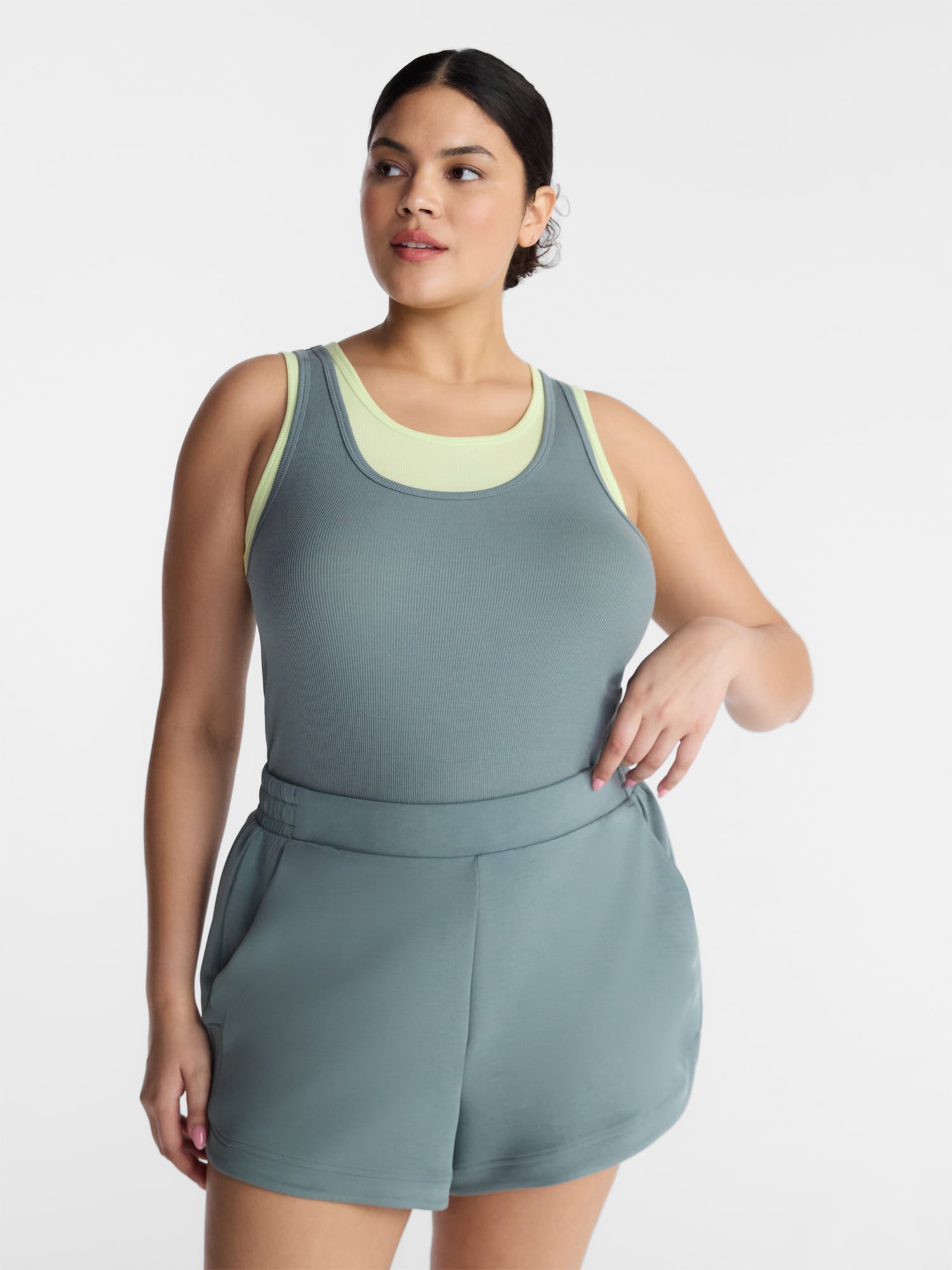 Avia Women's Double Layer Tank Top, Sizes XS-XXXL