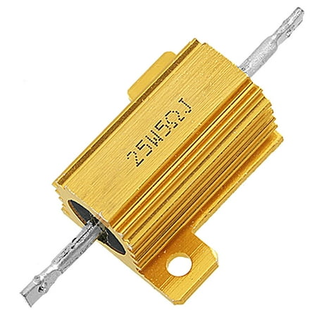 Ohm 25 Watt Wirewound Resistor - Unique Bargains 25 Watt 5 Ohm 5% Chassis Mounted Aluminum Housed Wirewound Resistor