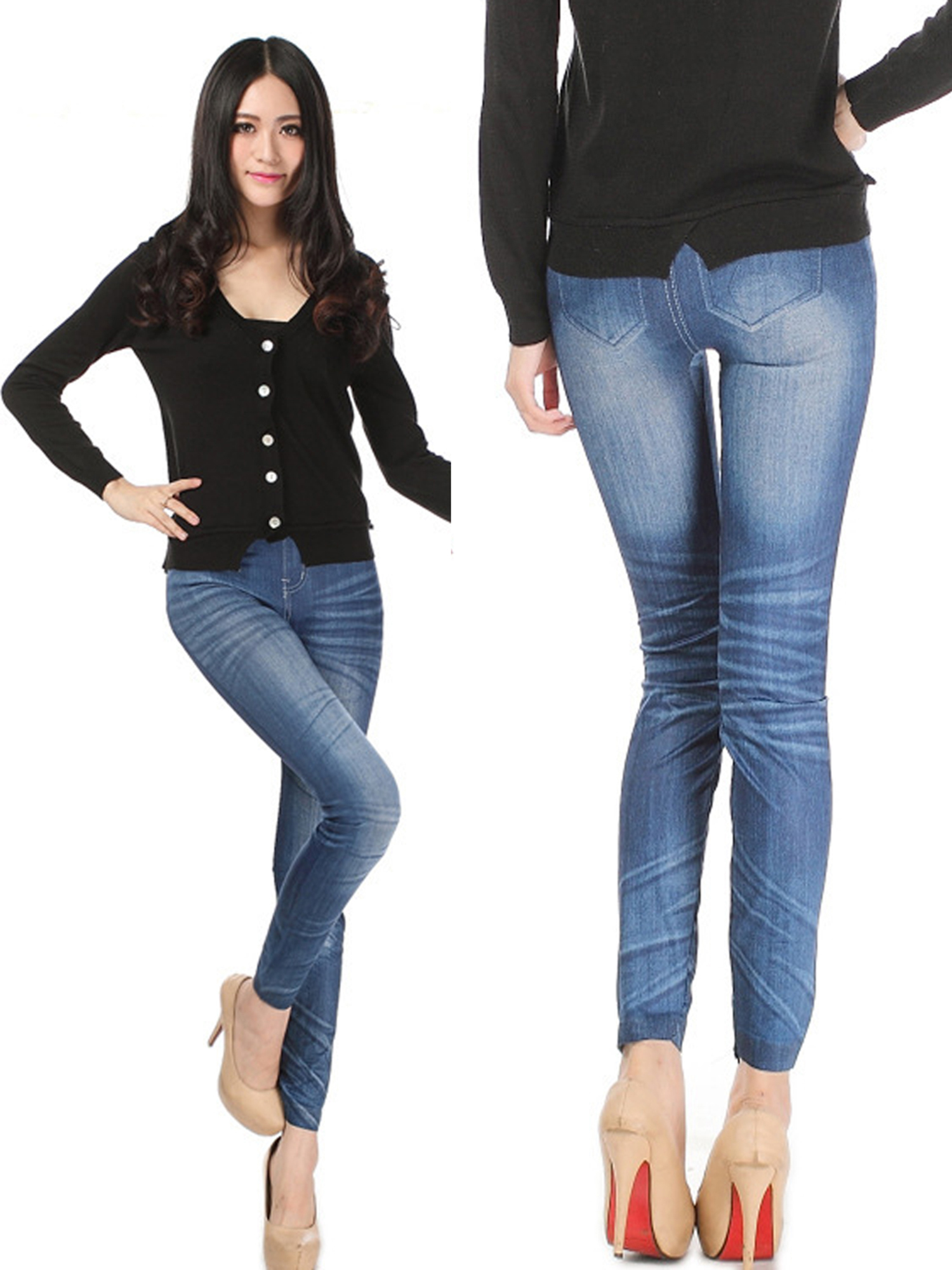 stretchy skinny trousers