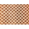 thumbnail image 1 of Ahgly Company Indoor Rectangle Checkered Orange Modern Area Rugs, 2' x 3', 1 of 4