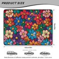 thumbnail image 7 of Qpednta Colorful Flowers Cargo Liner 29"x39" All Weather Trunk Mat, Non-Slip Durable Rear Trunk Protector Universal Fit for Car SUV, 7 of 7