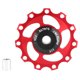 thumbnail image 1 of Polea de cambio trasero para bicicleta de montaña de 11 velocidades, color rojo y negro, para aventuras en bicicleta ligera, 1 of 8