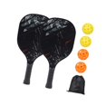 thumbnail image 4 of Pickleball Racket Set Pickle Balls Racket For Indoor, Beginner Players | 2 Paddles, 4 Balls & Bag, Made Of Quality Wood Material, Sturdy & Long Time For Extended Use, 4 of 5