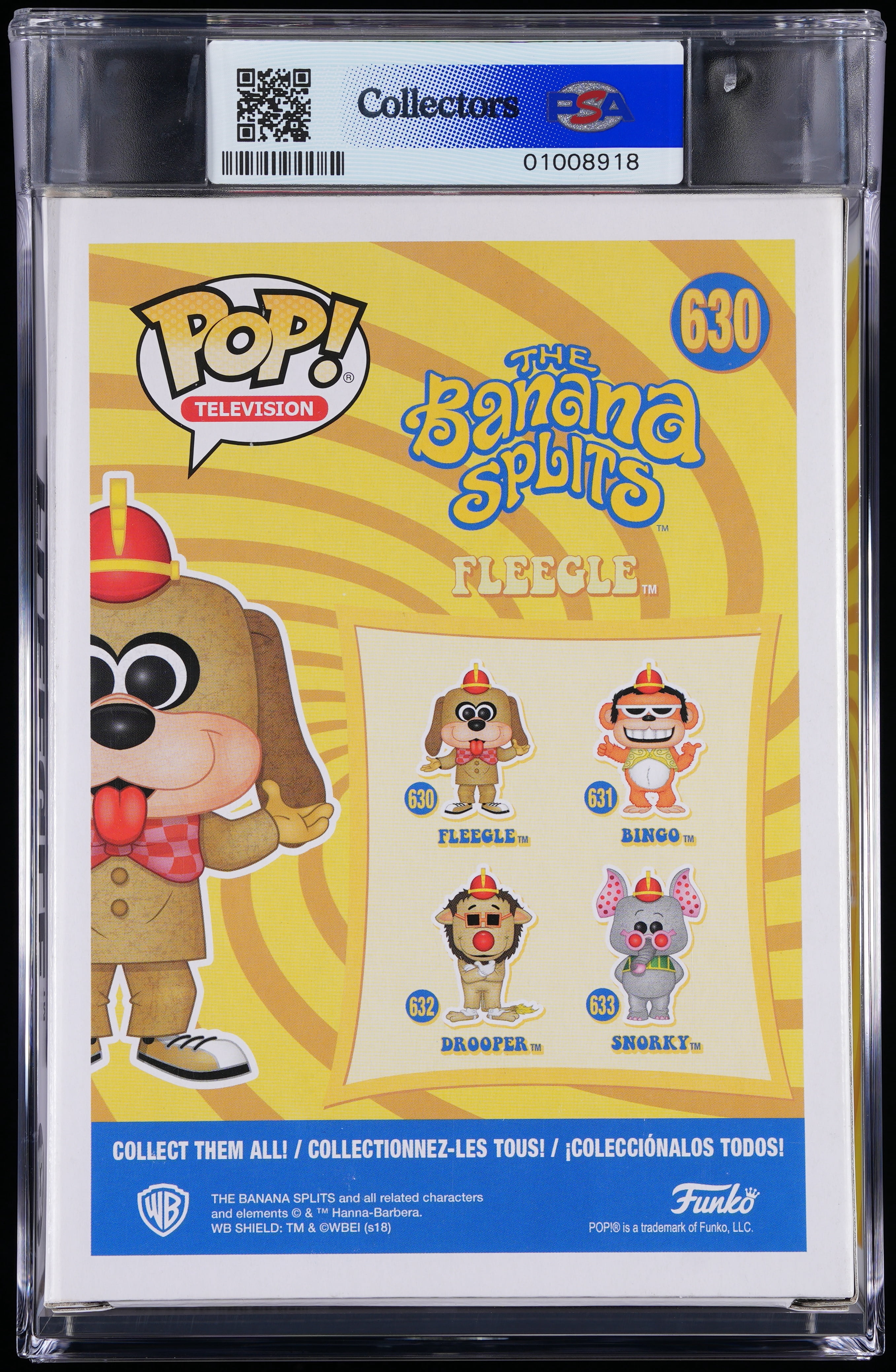 The Banana Splits, PSA Graded 9 MINT, Fleegle (2018 Summer
