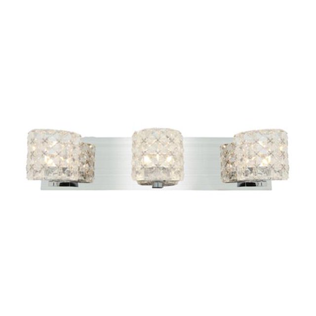 23921-CH-CCL 20 in. Prizm 3 Light Chrome Vanity Wall Light