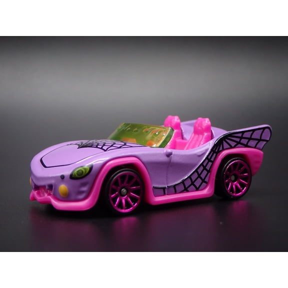 Open Box MONSTER HIGH GHOUL MOBILE CONVERTIBLE SPORTS CAR 1:64 HW SCALE DIECAST MODEL CAR