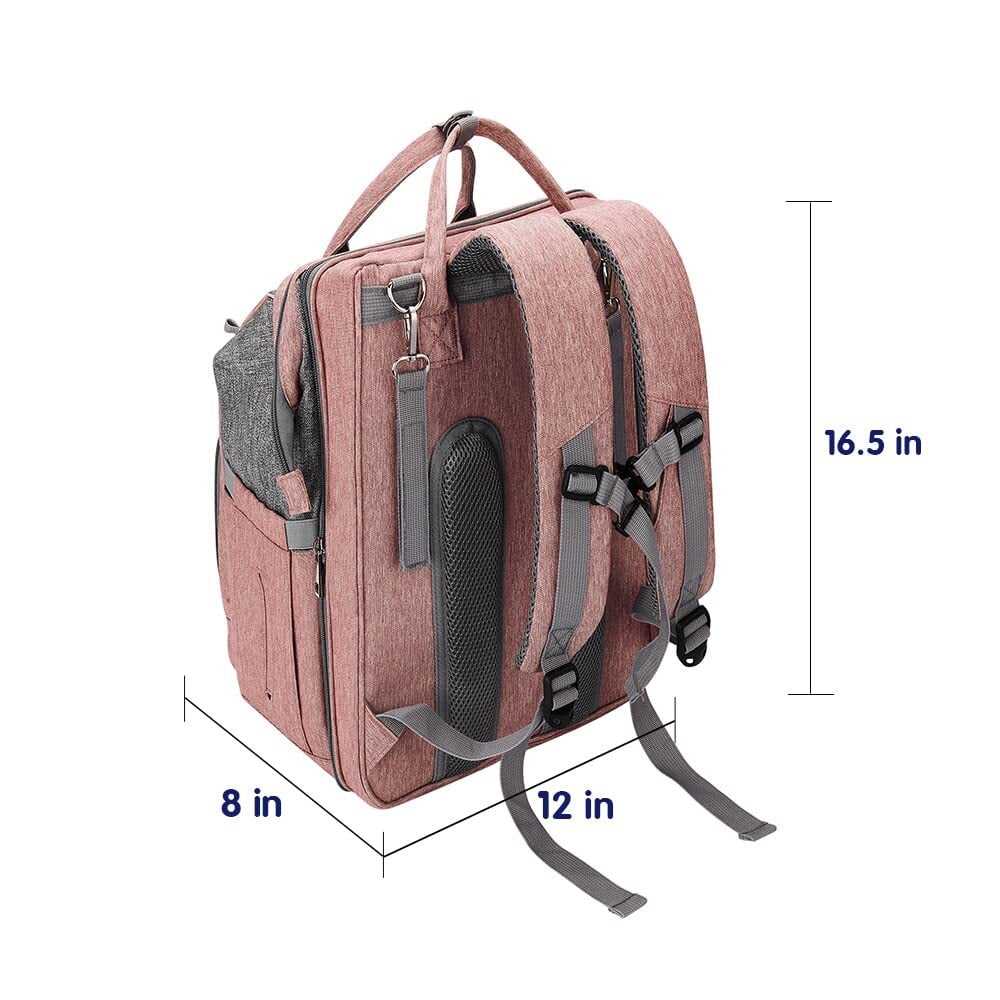 Diaper Bag Backpack，Baby Diaper Bags, Baby Shower Gifts, Multifunctional diaper backpack Large Capacity, (Pink)