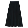 thumbnail image 4 of HBGVBA Girl's Pleated Midi Skirts,Elastic Waist Casual Skirt,Kids 3-13 Years Summer Chiffon Pleated Elastic Waist Casual Flared Skirt, 4 of 4