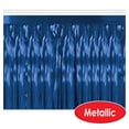 thumbnail image 3 of 2-Ply FR Metallic Fringe Drape 15" x 10' Blue - 6 Pack, 3 of 3