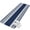 Blue, White, Navy, variant on Indoor Door Mat, Farmhouse Pink Absorbent Non Slip Washable Rug, Farmhouse Pink Line Striped Low Profile Small Welcome Floor Mats for Entryway, Front Door, RV, 16x24 In