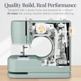 thumbnail image 6 of Sewing Machine for Beginners, 55- Kit, w/ 16 Built-in Stitch Patterns, Double Stitching, Foot Pedal, Storage Drawer, 6V - Sage/, 6 of 6