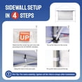thumbnail image 4 of Pared lateral CROWN SHADES SunWall con revestimiento plateado para toldo de 10 x 10, 4 of 8