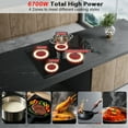 thumbnail image 4 of AMZGACHFKTCH 30 Inch Ceramic Cooktop with 4 Burners, 1200W, ETL Certified, 4 of 8