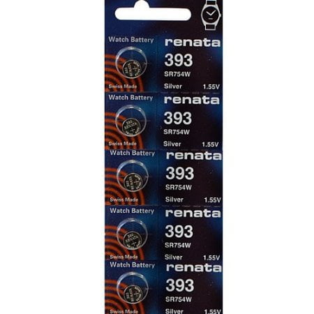 393 Watch battery - Strip of 5 Batteries